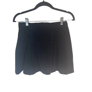 2/$30 ZARA Trafaluc Medium Black Corduroy Mini Skirt With Front Zipper Medium